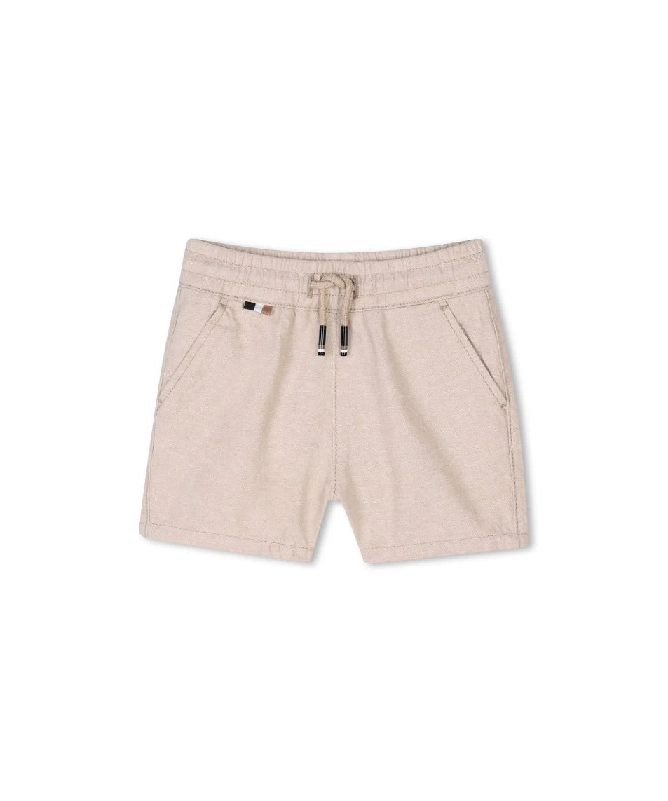 Boss Kids Shorts Clear Beige per Neonati
