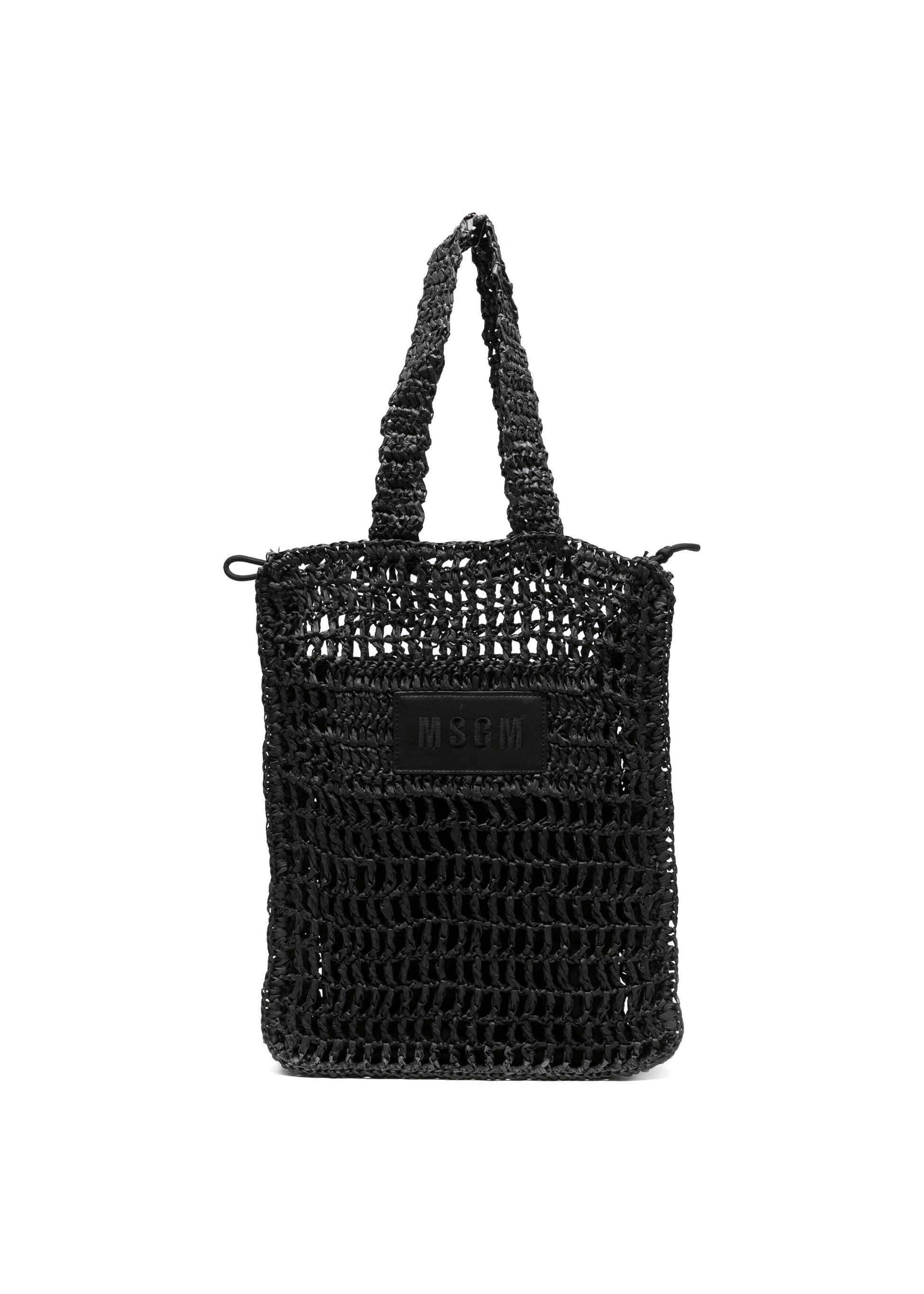 MSGM Kids Borsa a Spalla Nera Florence Kids (fronte9