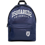 Dsquared2 Kids Zaino Blu con Stampa per Bambini
