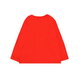 Moschino Kids T-shirt Rossa con Logo per Neonati