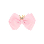 Angel's Face Kids Fermaglio per Capelli Pink Bow con Corona per Bambine