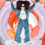 Diesel Kids Pantaloni Bouclé - D-Argjx Denim per Bambine