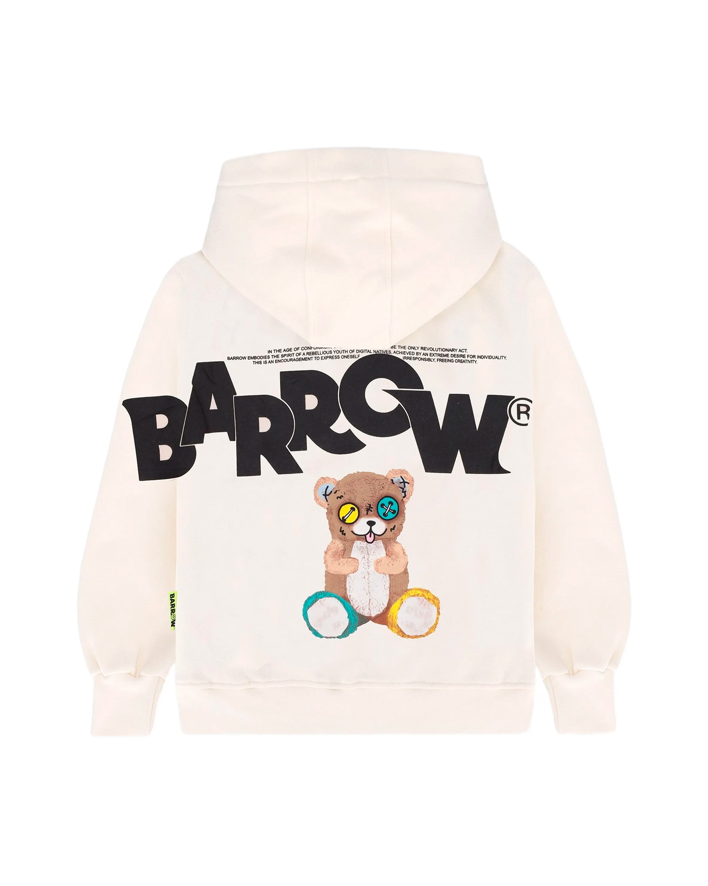 Barrow Kids Felpa con Cappuccio Stampa Retro per Bambini