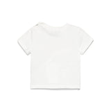 Moschino Kids T-shirt Panna con Stampa Colorful per Neonate