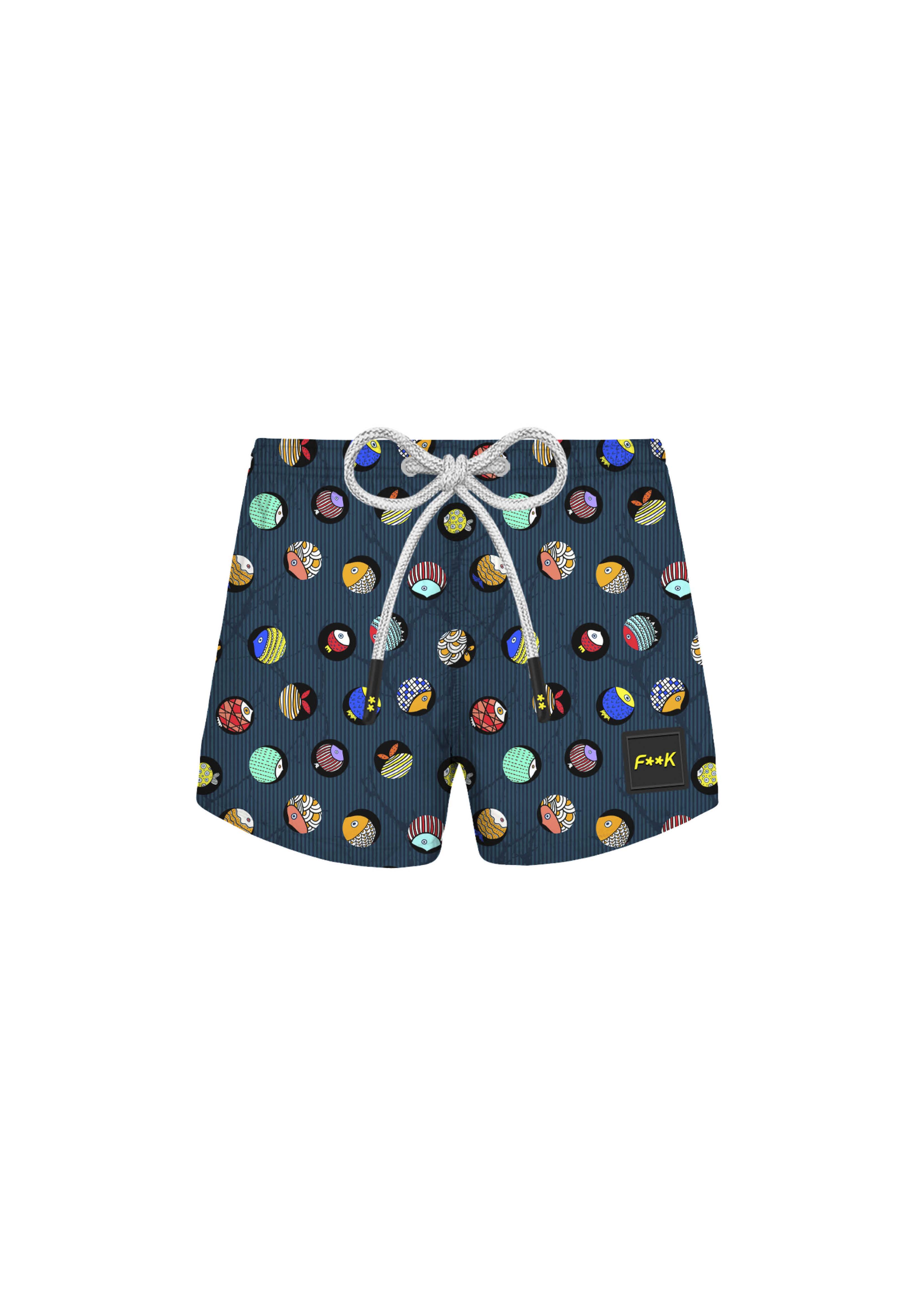 Effek Costume Boxer Fantasia Circles Fish per Neonati