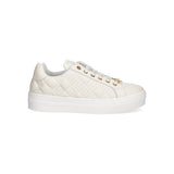 Elisabetta Franchi La Mia Bambina Sneakers Panna con Logo Geometrico per Bambine