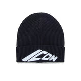 Dsquared2 Kids Cappello Beanie Nero con Ricamo ICON