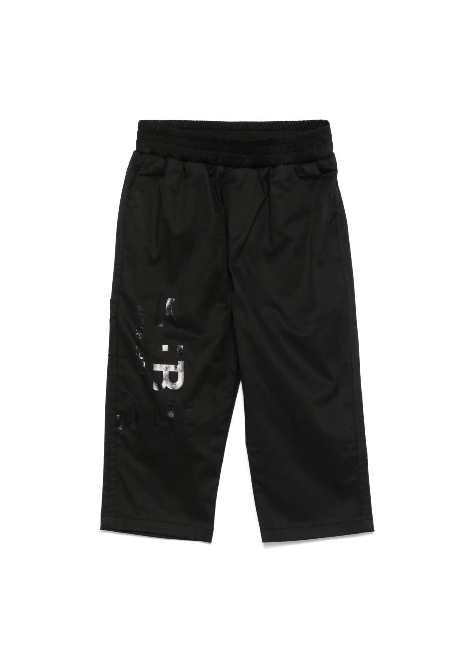 Iceberg Kids Pantaloni Neri con Logo per Neonati