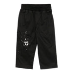 Iceberg Kids Pantaloni Neri con Logo per Neonati