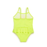 Diesel Kids Costume Monokini con Ruches Giallo per Neonate