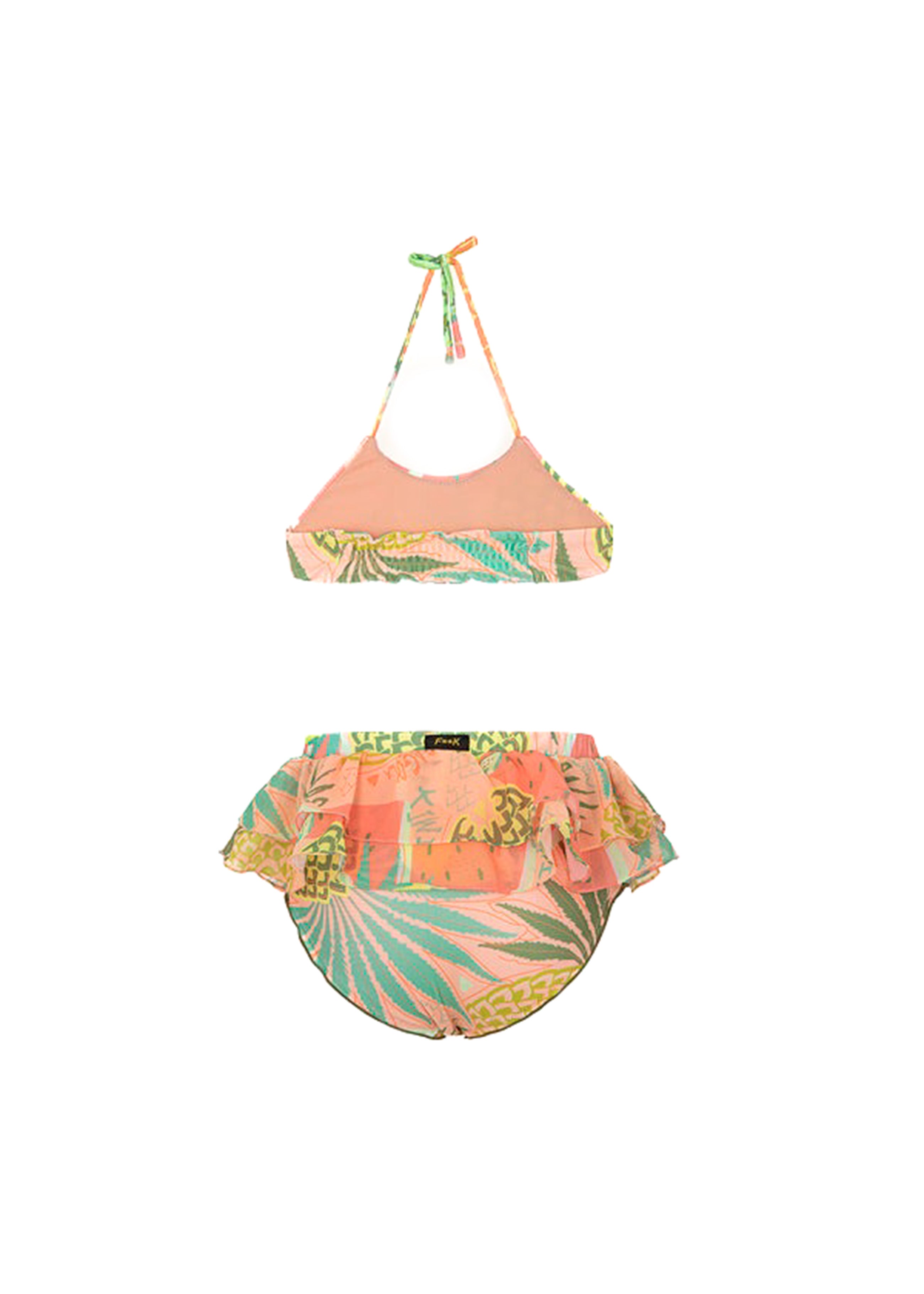 Effek Costume Bikini Fantasia Fruits con Ruches per Neonate
