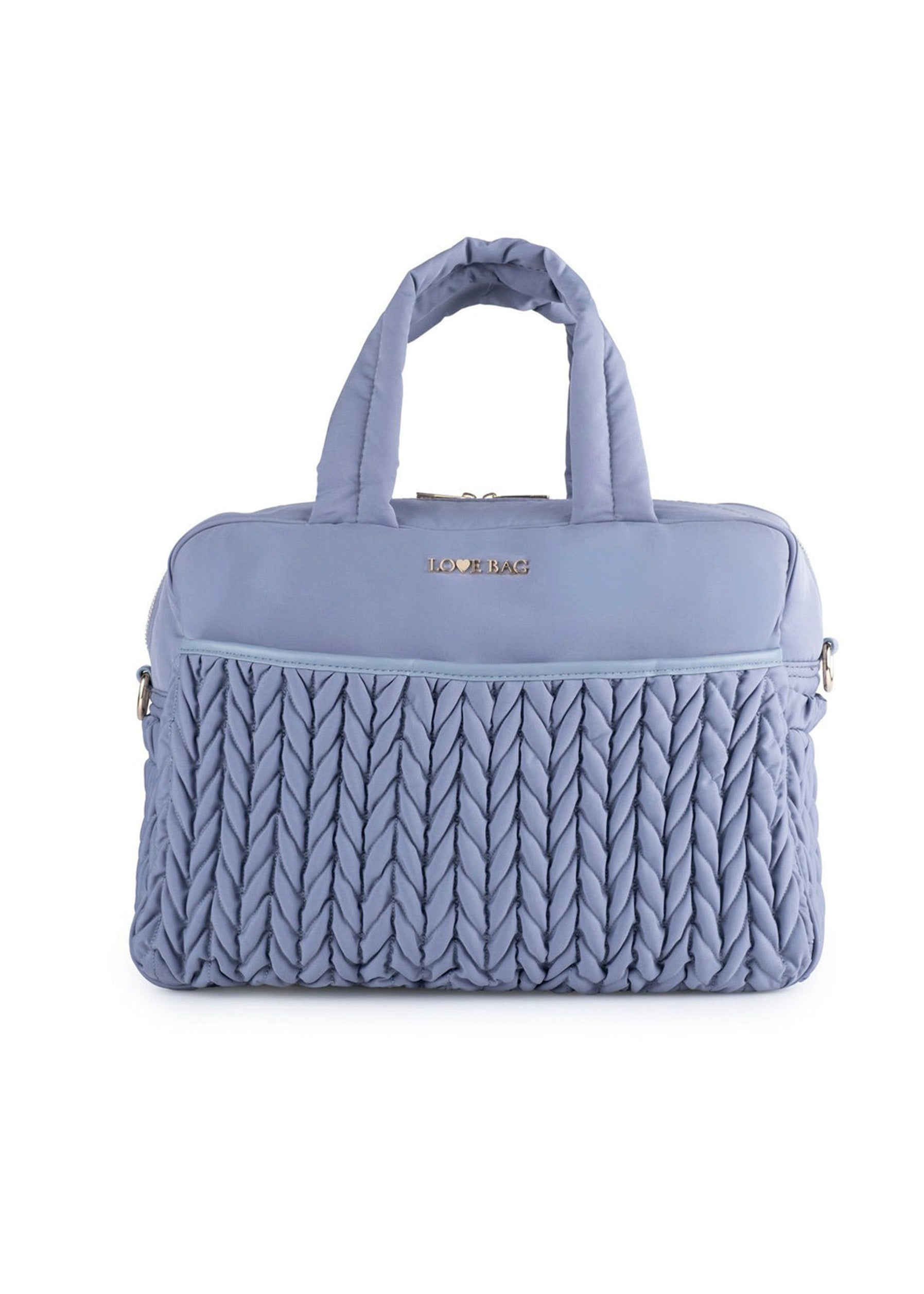 Love Bag Borsa Mamma 48 Ore Cielo Intrecciata