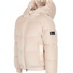 SUNS Kids Piumino Beige con Cappuccio per Bambine