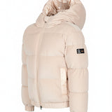 SUNS Kids Piumino Beige con Cappuccio per Bambine