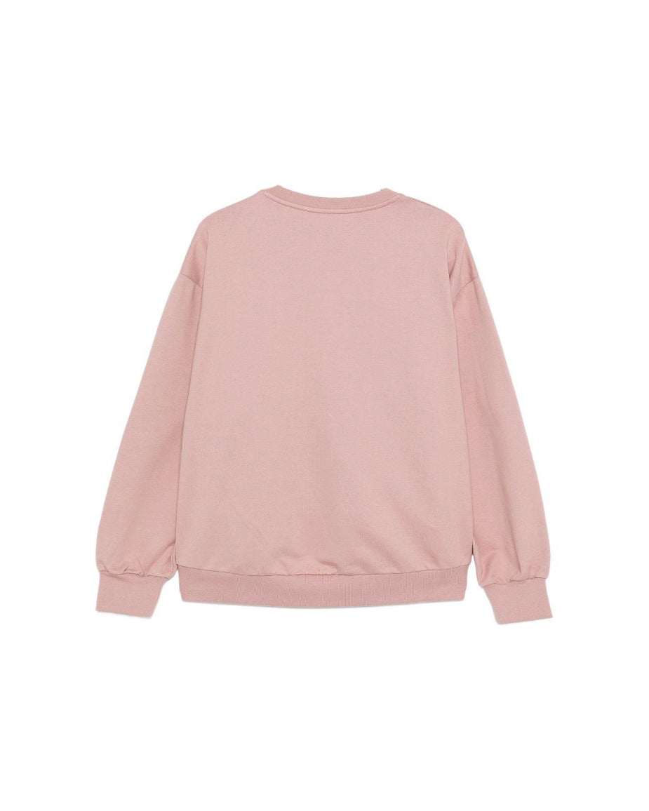 Elisabetta Franchi La Mia Bambina Felpa Sunrise Girocollo con Logo per Bambine