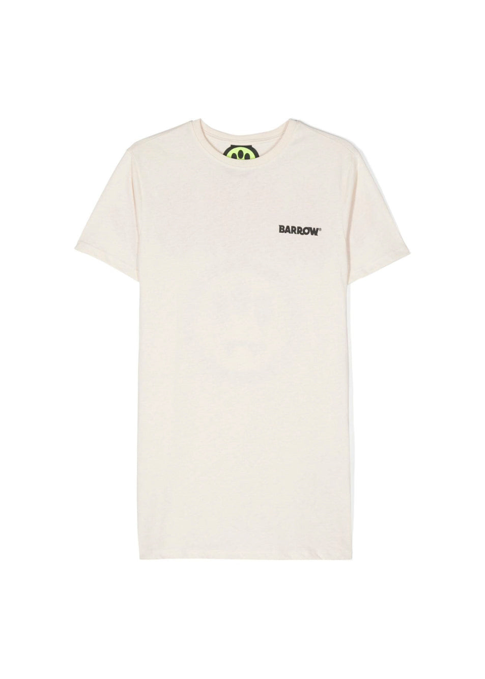 Barrow Kids Abito Crema con Stampa Logo per Bambine