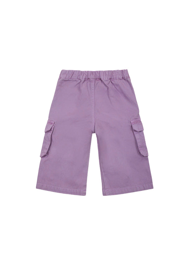 Diesel Kids Pantaloni Lilla Cargo con Logo per Neonate