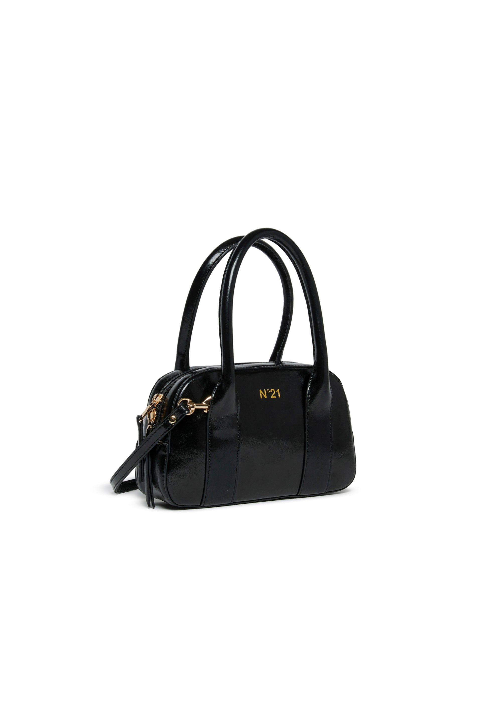 N°21 Kids Borsa Nera a Bauletto per Bambine