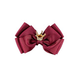 Angel's Face Kids Fermaglio per Capelli Port Royal Bordeaux con Fiocco e Corona per Bambine