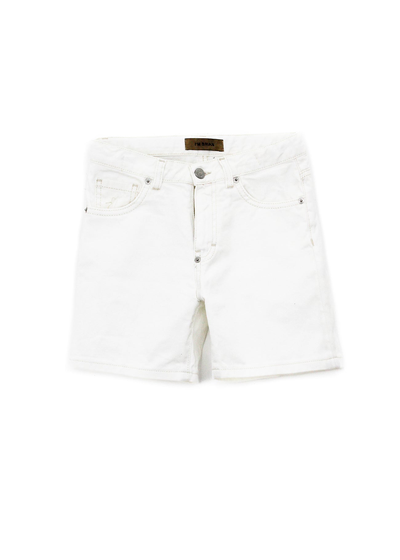 I'm Brian Bermuda in Jeans Bianco per Bambini (fronte)