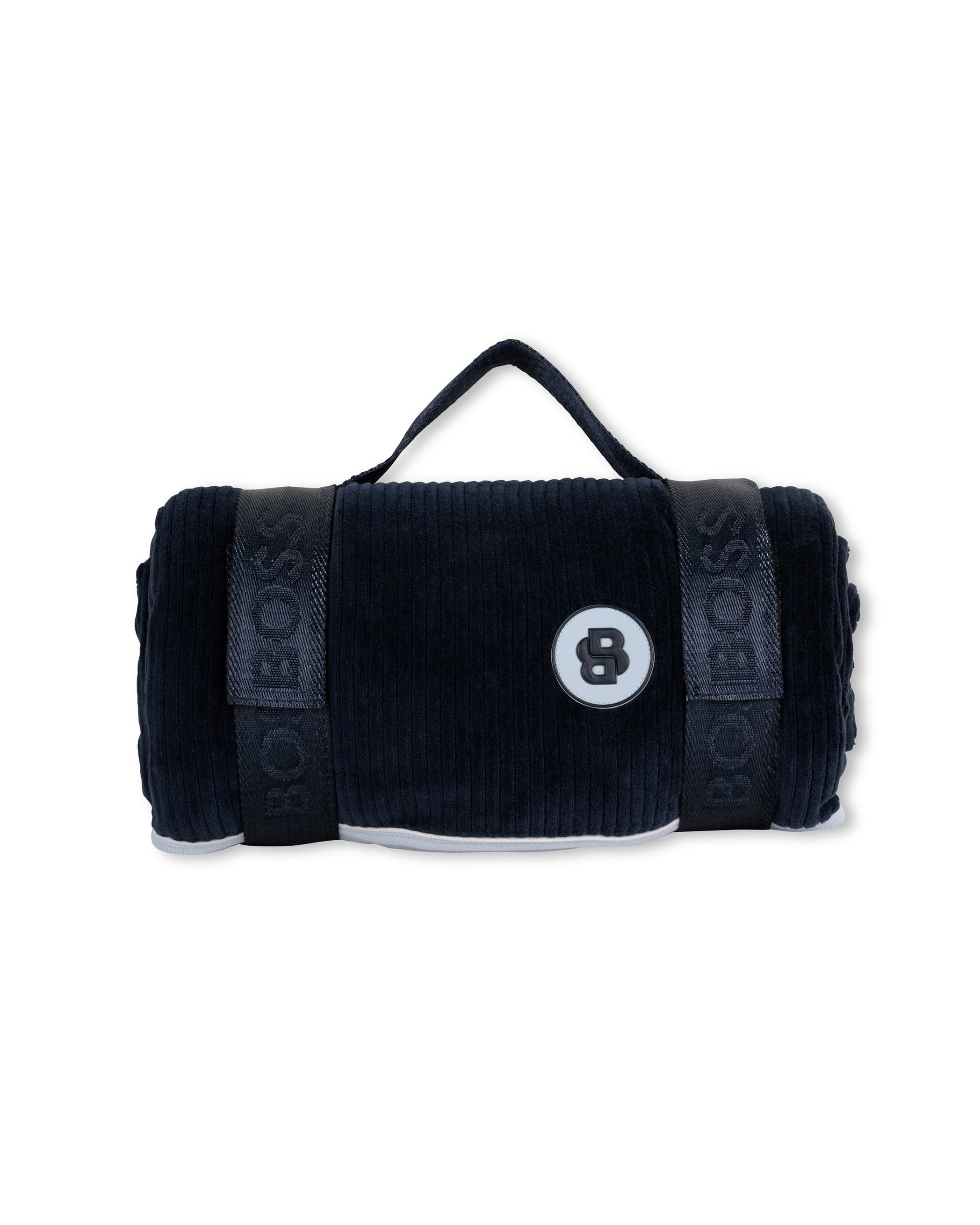 Boss Kids Coperta Navy con Logo per Neonati