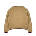 Elisabetta Franchi La Mia Bambina Maglia Girocollo a Contrasto con Motivo Logo per Neonate