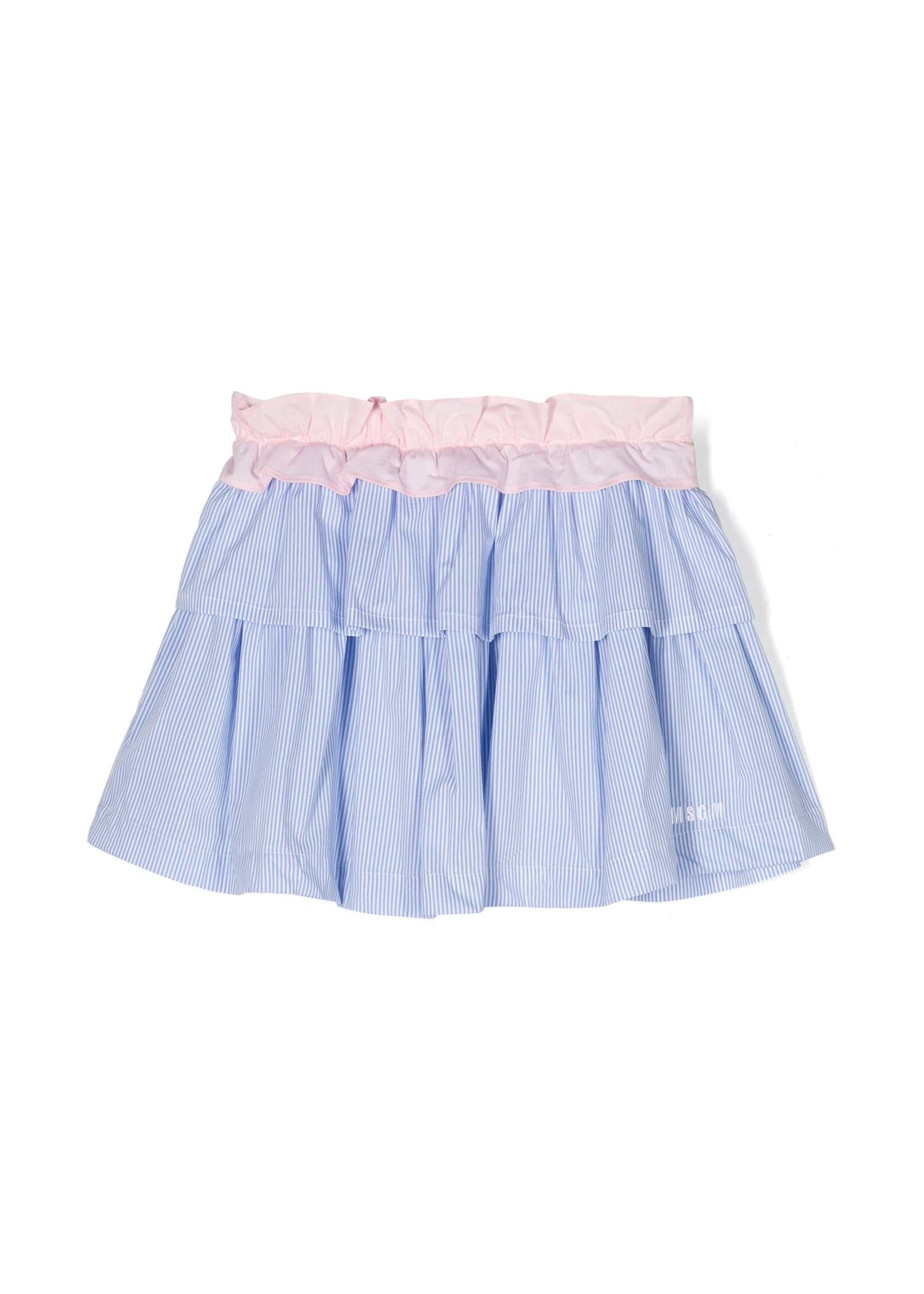 MSGM Kids Gonna a Righe Cielo Florence Kids (fronte)