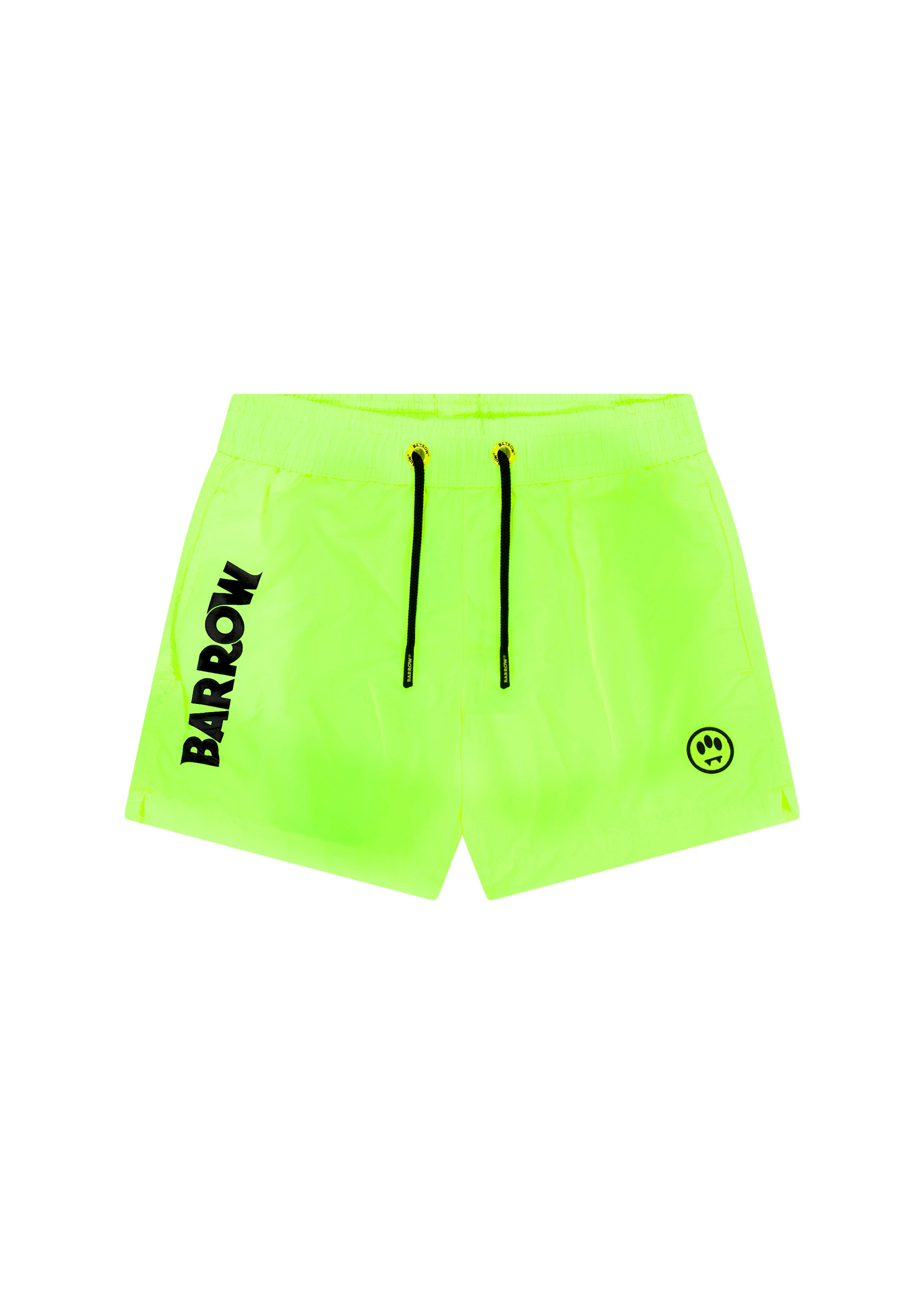 Barrow Kids Costume Boxer Verde Fluo con Logo per Bambini