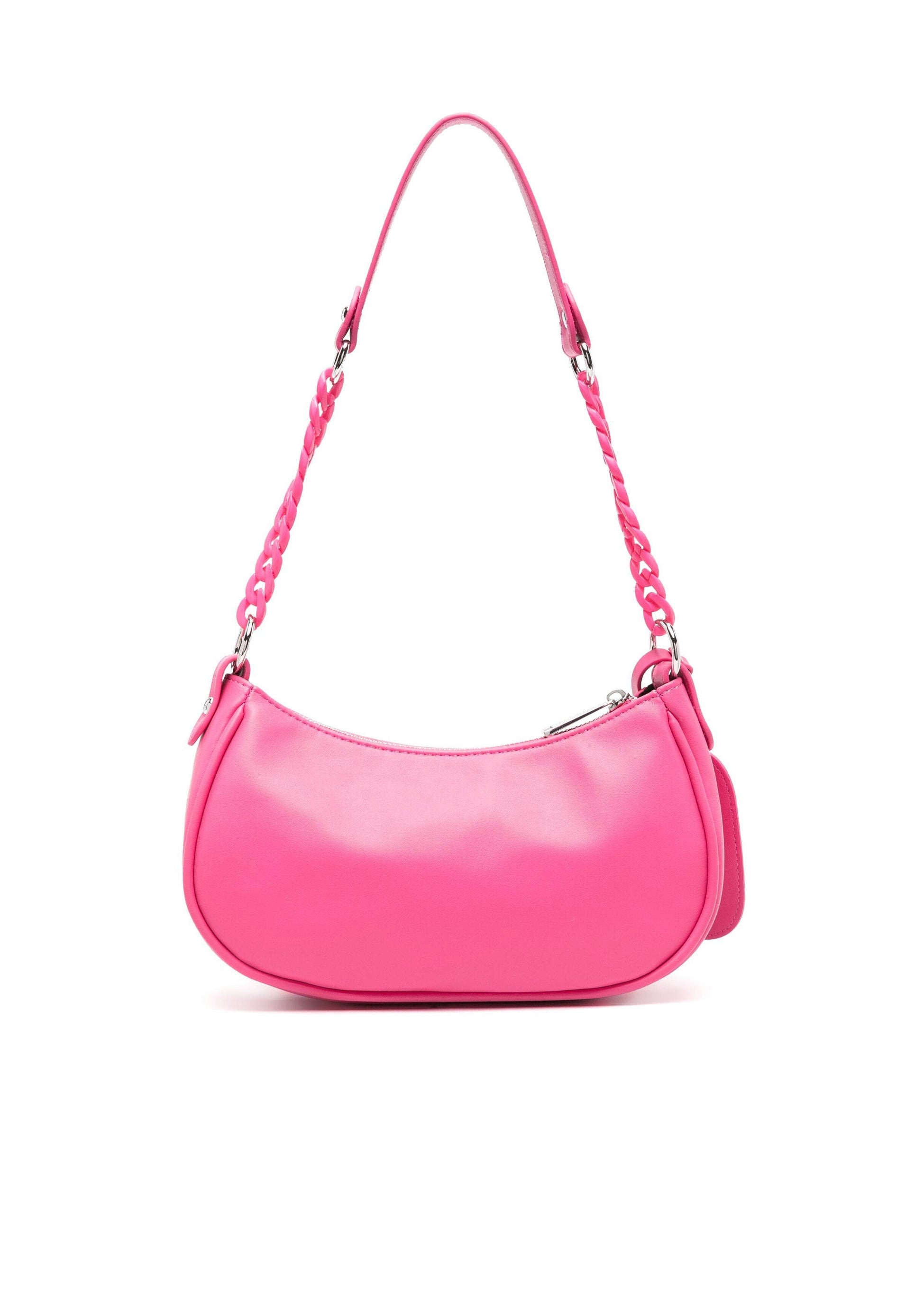 Msgm Kids Borsa a Spalla Fucsia con Catena (retro)
