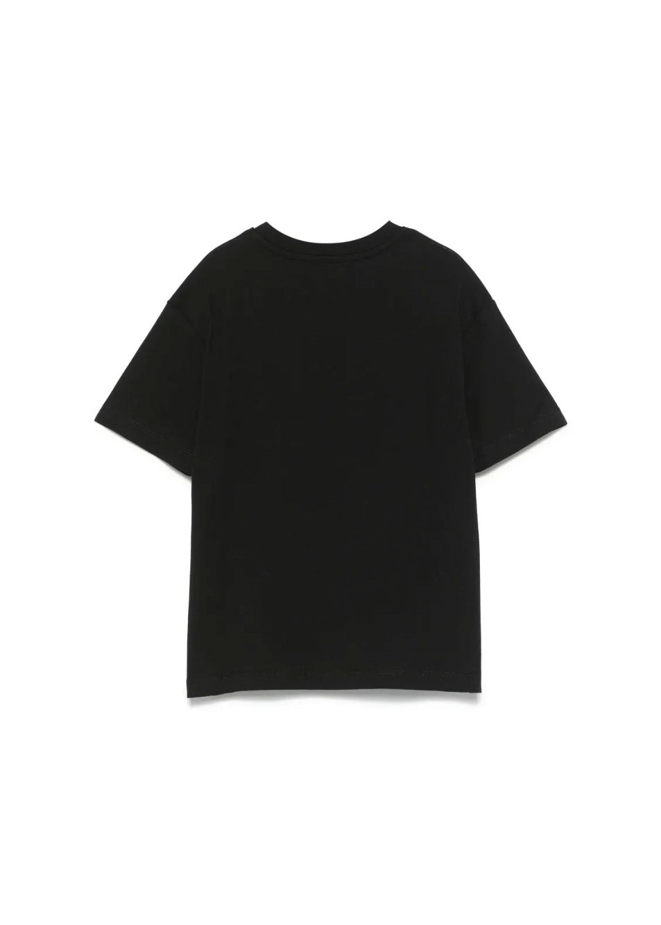 MSGM Kids T-shirt Nera con Blurred Logo per Bambini retro