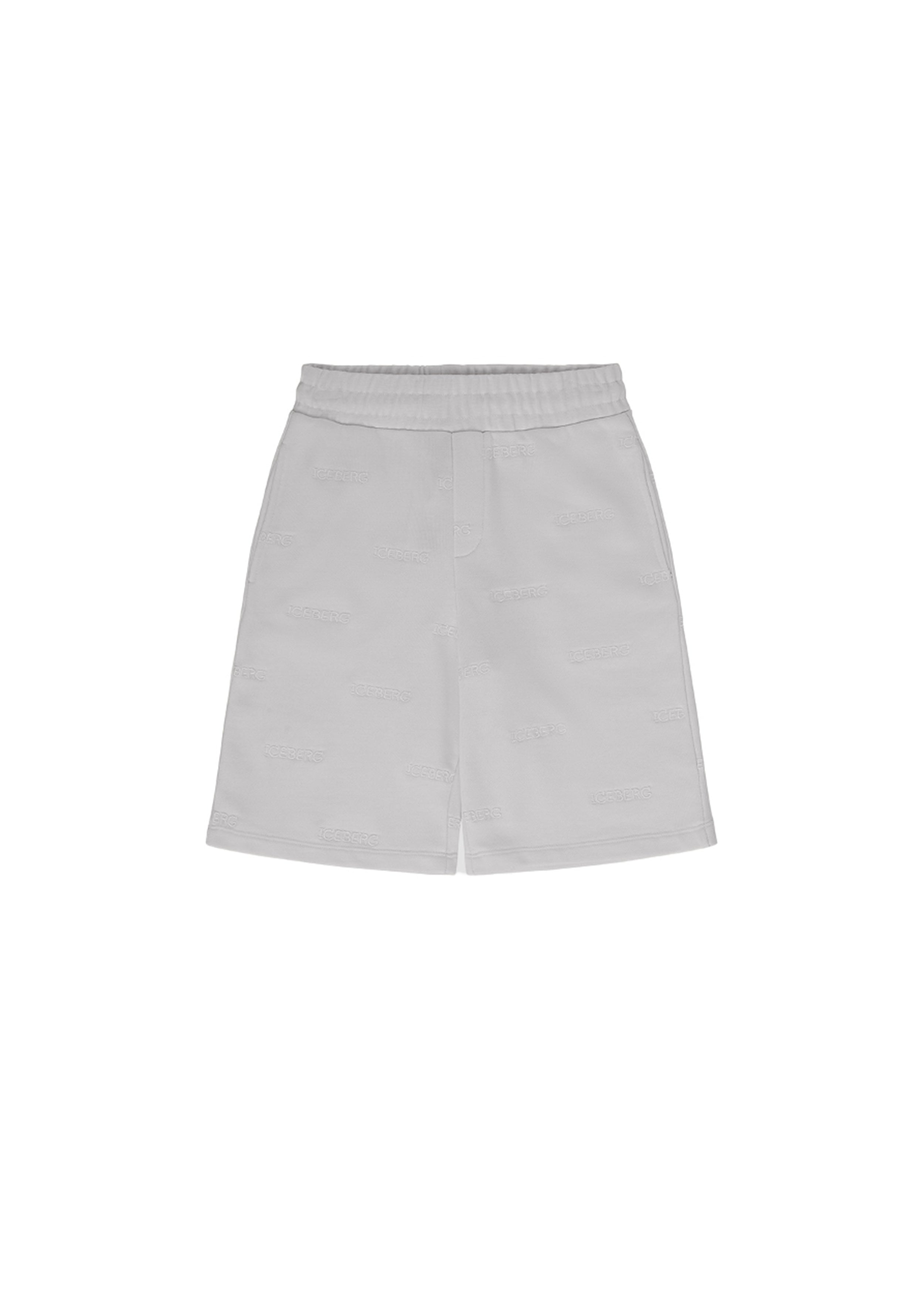 Iceberg Kids Bermuda Grigio con Logo per Neonati