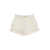 Elisabetta Franchi La Mia Bambina Shorts Panna con Logo per Neonate
