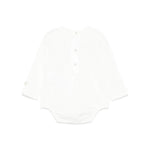 Elisabetta Franchi La Mia Bambina Body Panna con Logo per Neonate