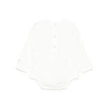 Elisabetta Franchi La Mia Bambina Body Panna con Logo per Neonate