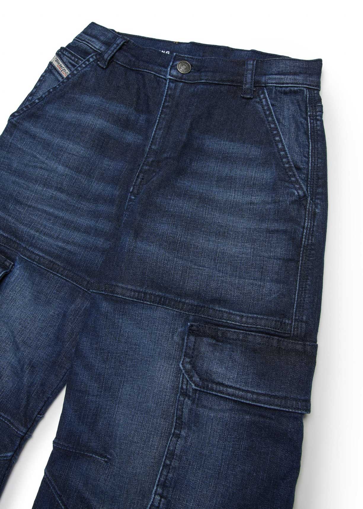 Diesel Kids Jeans Denim Cargo D-Argjx per Bambini