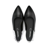 Twinset Kids Ballerine Nere con Fiocco con Logo(dall'alto)