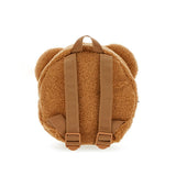 Moschino Kids Zainetto Teddy Bear Marrone per Neonati