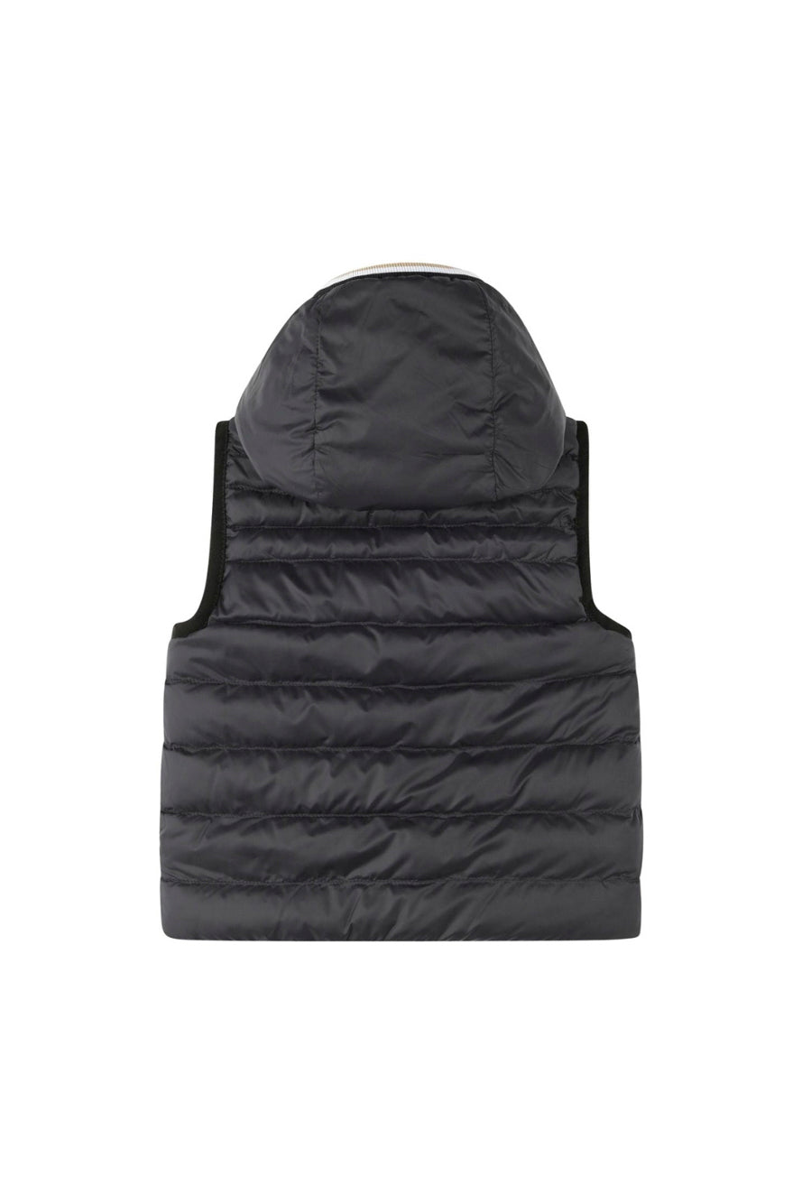 Boss Kids Piumino Smanicato Celeste Reversibile per Neonati
(retro)