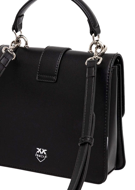 Pinko Kids Borsa a Tracolla Nera con Borchie per Bambine (retro)