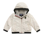 Blauer Kids Giubbino a Vento Foderato Bianco per Neonati