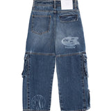 Barrow Kids Denim Jeans Blu Scuro per Bambini