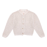 Vicolo Kids Cardigan Beige Traforato per Bambine
