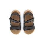 Boss Kids Sandali Neri con Logo per Neonati