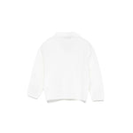 Elisabetta Franchi La Mia Bambina Cardigan Avorio per Neonate (retro)