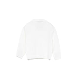 Elisabetta Franchi La Mia Bambina Cardigan Avorio per Neonate (retro)