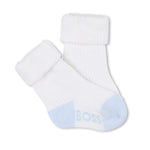 Boss Kids Set Calzini Nero/Celeste/Bianco per Neonati