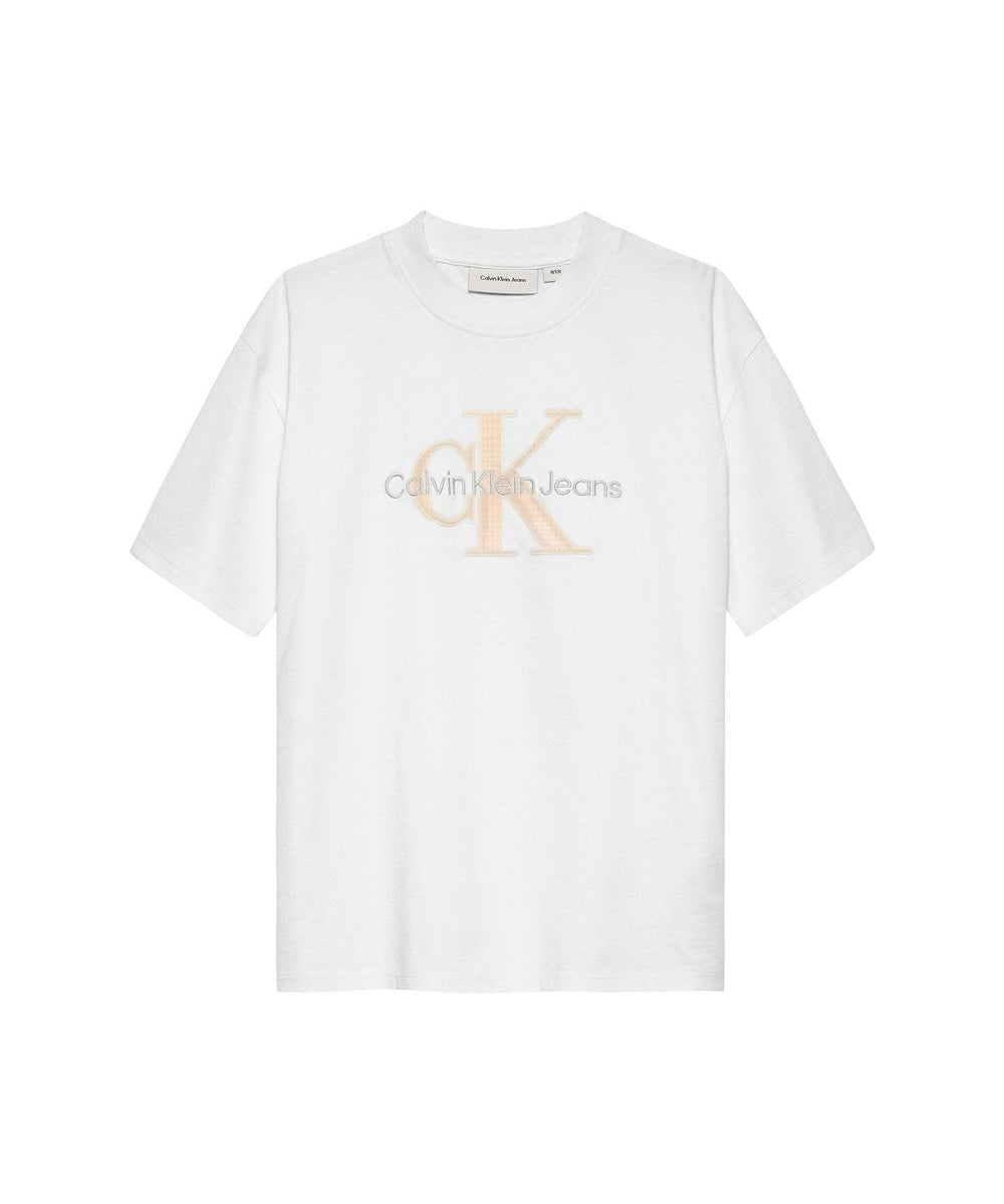 Calvin Klein Kids T-shirt Bianca con CK per Bambini