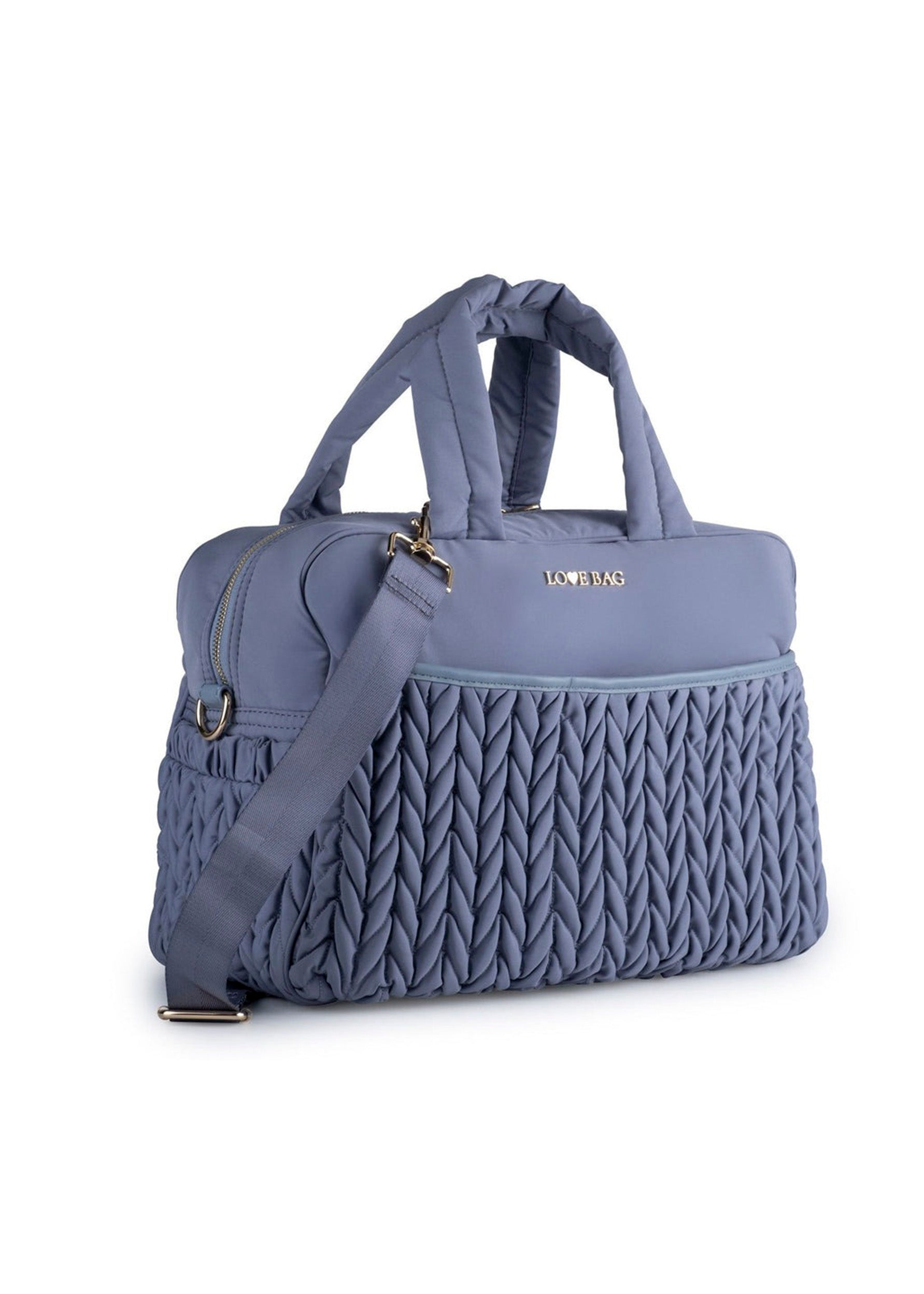 Love Bag Borsa Mamma 48 Ore Cielo Intrecciata