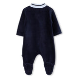 Boss Kids Tutina + Cappello Navy in Cotone per Neonati