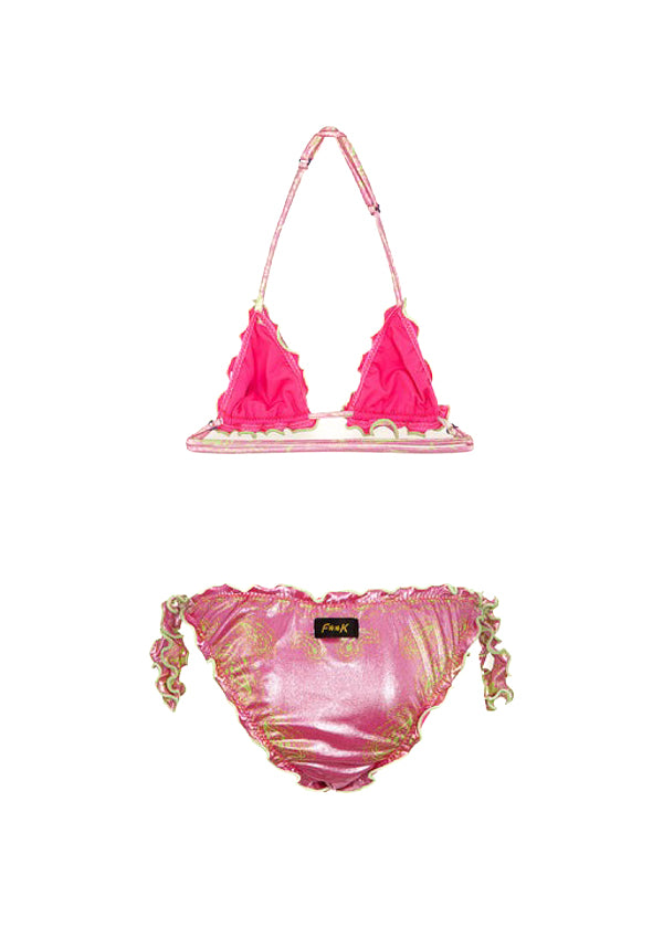 Effek Costume Bikini Fantasia Rosa per Bambine
